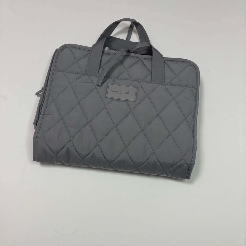 Vera Bradley Ultralight Hanging Organizer-Cosmetic Bag- Frost Gray Toiletry Bag